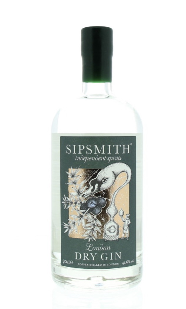 Gin Sipsmith London Dry 41,60°.