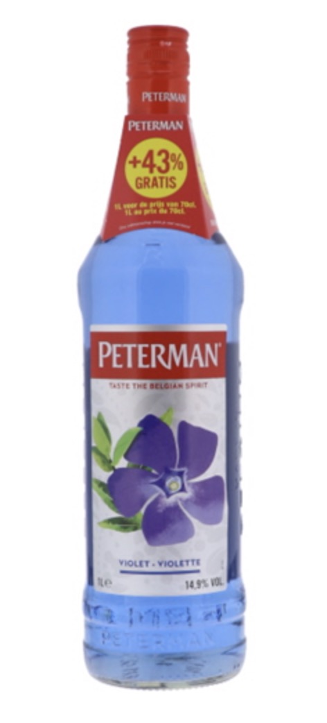 Genièvre Peterman Violette 20° 70 cl + 43 % gratuit
