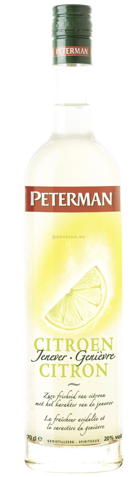 Genièvre Peterman Citron 20° 0,70 CL + 33% gratuit