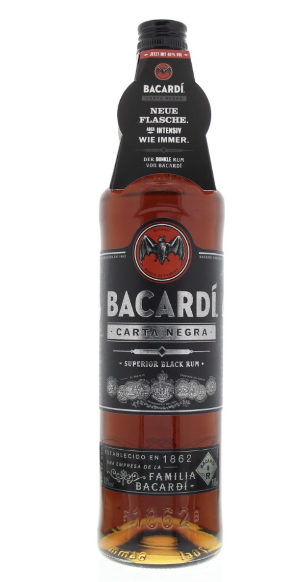 Rhum Bacardi Black CARTA NEGRA 37,5%