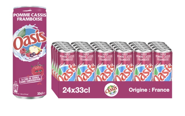 Oasis Pomme/Cassis/Framboise CAN