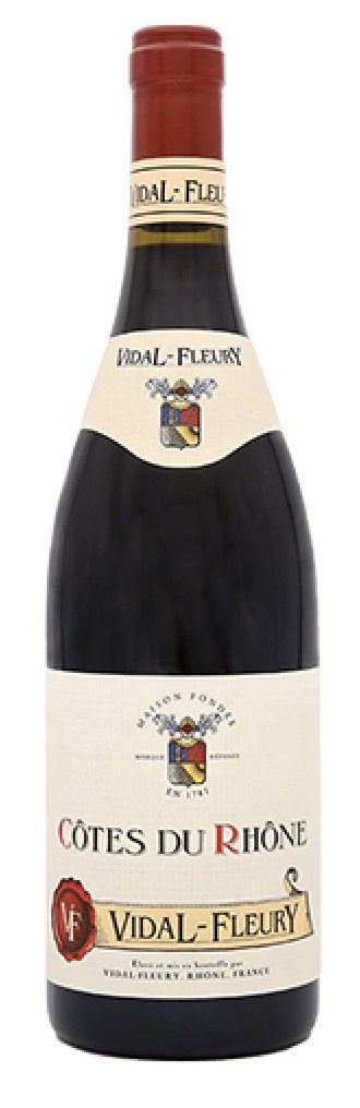 Côtes du Rhône Rouge - Vidal Fleury - btl